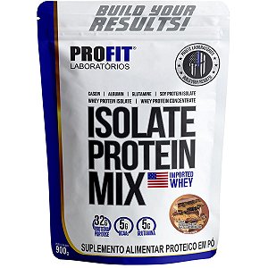Isolate Protein Mix Concentrado Isolado Chocolate com Pasta de Amendoim 900g Refil - Profit