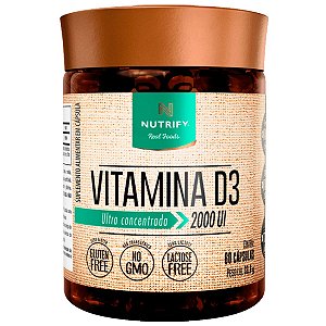 Vitamina D3 Ultra Concentrado 2000Ui 60 Capsulas - Nutrify