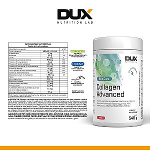 Colageno Verisol Hidrolisado 15g Collagen Advanced Maçã Pote 540g - Dux Nutrition