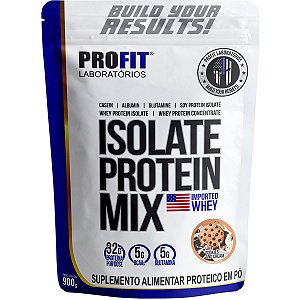 Isolate Protein Mix Concentrado Isolado Cookies e Cream 900g Refil - Profit