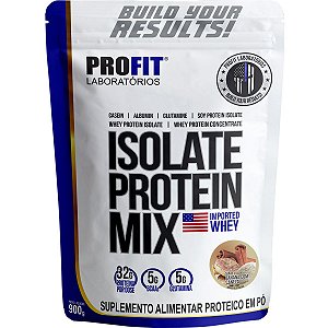 Isolate Protein Mix Concentrado Isolado Banana com Canela 900g Refil - Profit