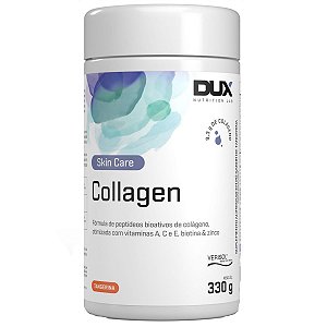 Colageno Verisol Hidrolisado 9,3g Collagen Biotina Tangerina Pote 330g - Dux Nutrition