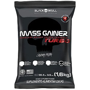 Hipercalorico Mass Gainer Turbo Toffe Refil 1,6kg - Black Skull
