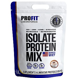 Isolate Protein Mix Concentrado Isolado Cappuccino 1,8Kg Refil - Profit