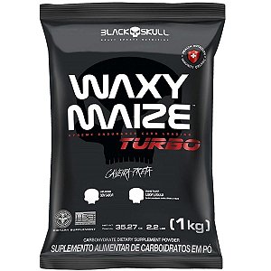 Waxy Maize Turbo Pre Treino Maltodextrina Natural 1kg - Black Skull