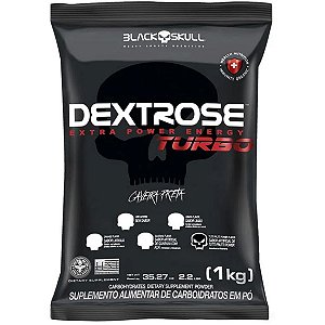 Dextrose Turbo Repositor de Energia Tutti Frutti Power 1 Kg - Black Skull