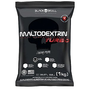 Maltodextrina Turbo Hardcore Energia Refil Sem Sabor 1Kg - Black Skull