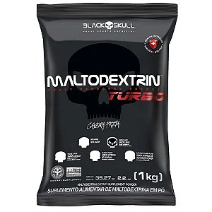 Maltodextrina Turbo Hardcore Energia Refil Limao 1Kg - Black Skull