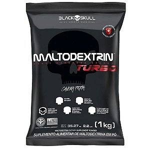 Maltodextrina Turbo Hardcore Energia Refil Laranja 1Kg - Black Skull