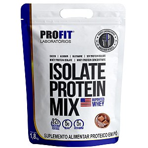Isolate Whey Protein Mix Concentrado Isolado Chocolate 1,8Kg Refil - Profit