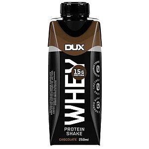 Whey Protein Shake Concentrado Zero Lactose Proteina 15g Chocolate 250ml - Dux Nutrition