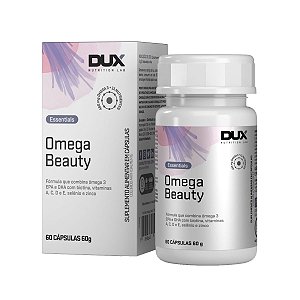 Omega 3 Beauty EPA DHA Biotina Manutenção da Pele 60 Cápsulas - Dux Nutrition