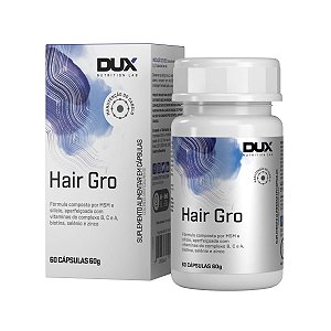 Multivitaminico Hair Gro Recuperação e Manutenção do Cabelo 60 Cápsulas - Dux Nutrition