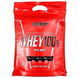 Whey Protein 100% Concentrado Puro Proteina Cookies and Cream 907g - Integralmedica