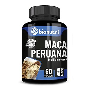 Maca Peruana Lepidium Meyenii 100% Puro Original 60 Caps 500 Mg
