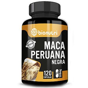 Maca Peruana Negra Premiun Lepidium Meyenii 120 Caps - Bionutri