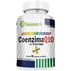 Coenzima Q10 CoQ10 Ubiquinol L Triptofano Maior Energia 60 Caps - Bionutri