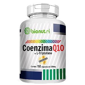 Coenzima Q10 CoQ10 Ubiquinol L Triptofano Maior Energia 150 Caps - Bionutri