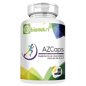 Multivitamínico de A-Z Polivitamínico 60 Caps 500 mg - Bionutri