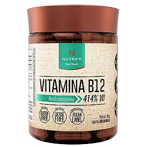 Vitamina B12 Vegano Metilcobalamina 414% 60 caps - Nutrify