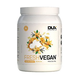 Fresh Vegan Proteína Vegana 100% Natural Baunilha 520g - Dux Nutrition