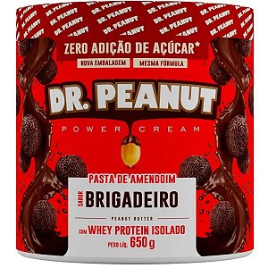 Pasta De Amendoim Com Whey Isolado Brigadeiro 650g - Dr Peanut