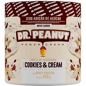 Pasta De Amendoim Com Whey Isolado Cookie e Cream 650g - Dr Peanut