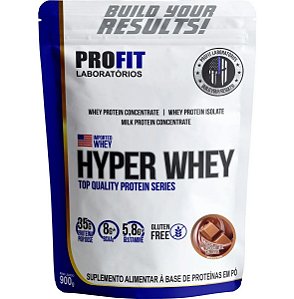 Hyper Whey Protein Isolado Conc. Chocolate 900g Refil - Profit