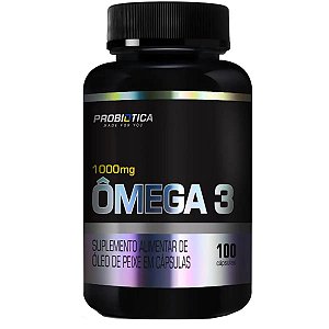 Omega 3 1000mg 100 Caps Rico em DHA EPA - Probiotica