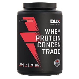 Whey Protein Concentrado - 900g - Morango - Dux Nutrition