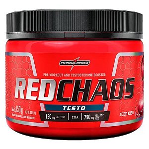 Pre Treino Red Chaos Testo 150g Iced Kiss - Integralmédica