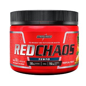 Pre Treino Red Chao Testo 150g Tropical Fresh Integralmédica