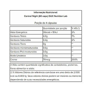 Control Night - 60 caps - Dux Nutrition