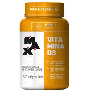 Vitamina D3 - 60caps - Max Titanium
