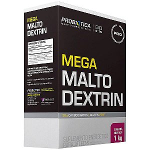 Mega Malto Dextrin - 1kg - Guaraná com Açaí - Probiótica