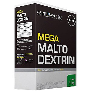 Mega Malto Dextrin - 1kg - Limão - Probiótica