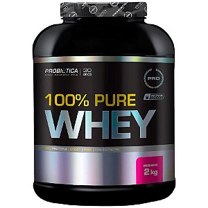 100% Pure Whey - 2kg - Morango - Probiótica