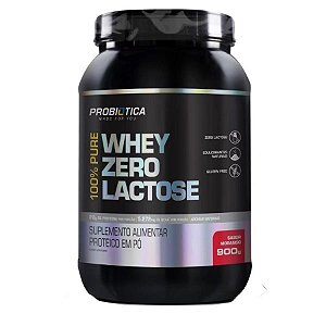 100% Pure Whey Zero Lactose - 900gr - Morango - Probiótica
