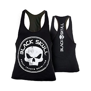 Regata Body Builder - GG - Preta - Black Skull