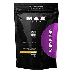 Whey Blend Refil - 2kg - Baunilha - Max Titanium