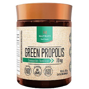 Green Própolis 70% Concentrado Extrato GMO Livre 60 Cáps 10mg - Nutrify