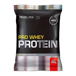 Pro Whey Protein Refil - 500gr - Morango - Probiótica