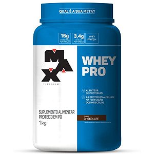 Whey Pro - 1kg - Chocolate - Max Titanium