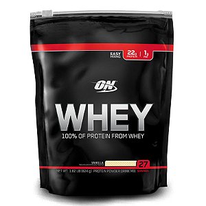 Whey Protein 100% (825g)  Optimum Nutrition  Morango