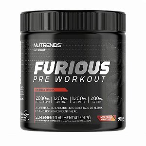 Pre Treino Furious Pre Workout Frutas Vermelhas 300g - Nutrends