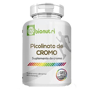 Picolinato De Cromo 120 Caps 500mg - Bionutri