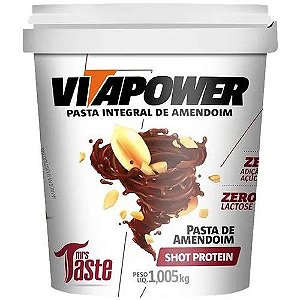 Pasta de Amendoim Shot Protein (1,005KG) - VITAPOWER