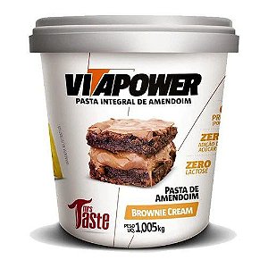Pasta de Amendoim Brownie Cream (1,005KG) - VITAPOWER
