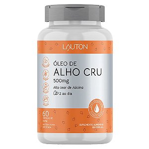 Óleo de Alho Cru 500mg 60 Caps - Lauton