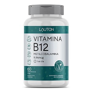 Vitamina B12 Metilcobalamina 9,94mcg 60 Comprimidos - Lauton